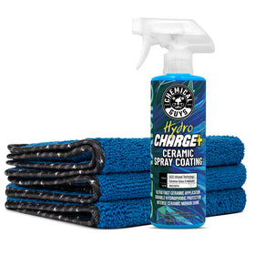 Chemical Guys HydroCharge front packaging showing product benefits and size