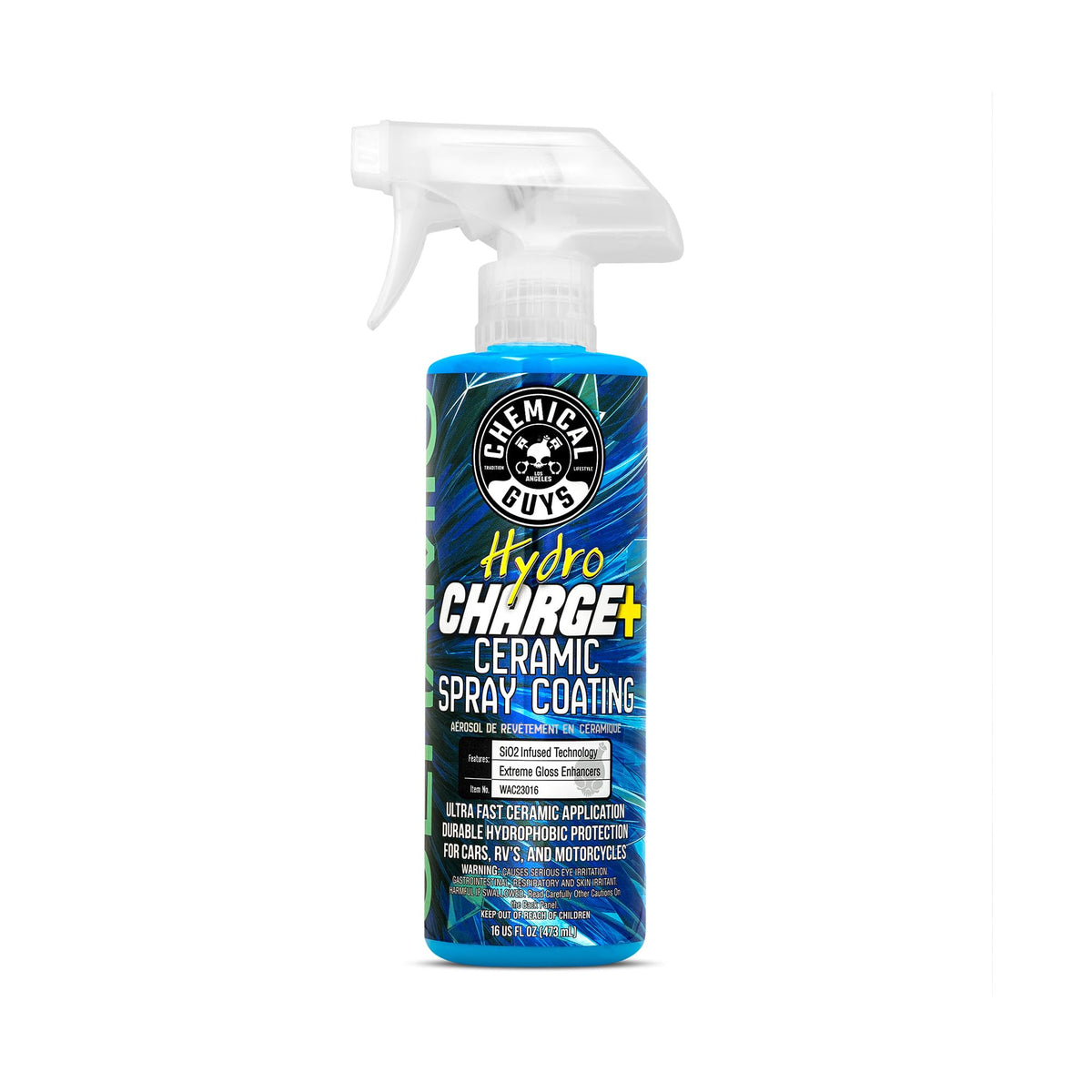 Chemical Guys HydroCharge front bottle showing label and convenient spray