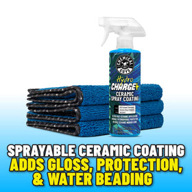 Chemical Guys HydroCharge spray action applied to paint for quick application