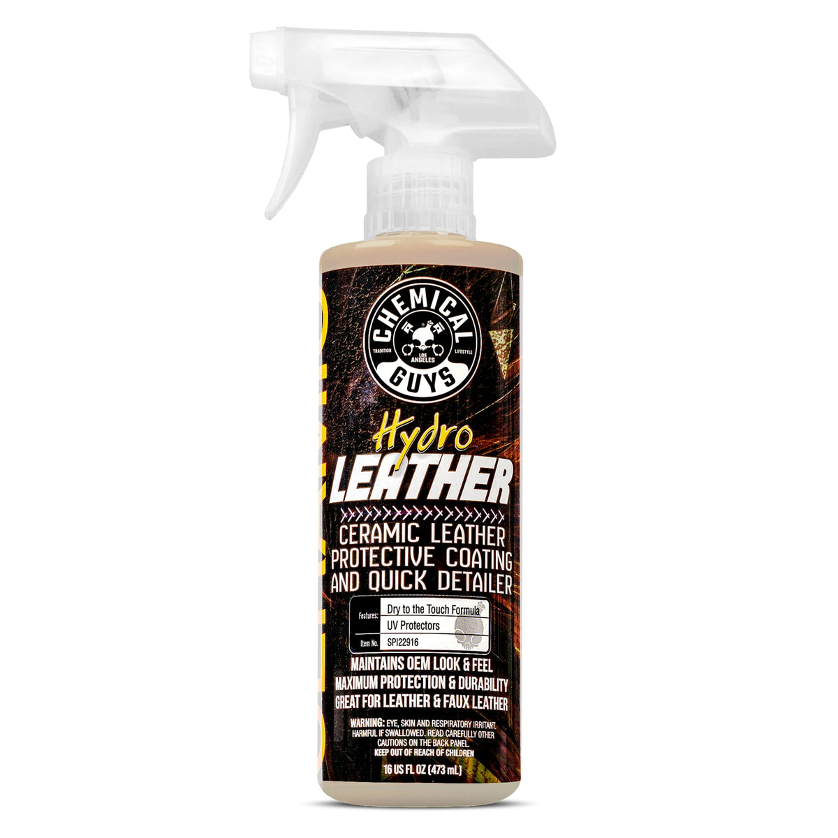 Chemical Guys bottle front packaging showing label and 16 oz size for protection