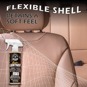 Chemical Guys used on RV interior seat highlighting all-vehicle compatibility