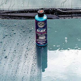 Chemical Guys Hydroslick 16 oz jar held in hand showing scale and convenient size