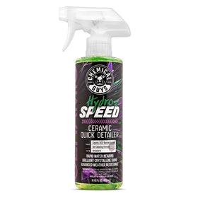 Chemical Guys HydroSpeed front label showing product details and size for quick identification and benefit