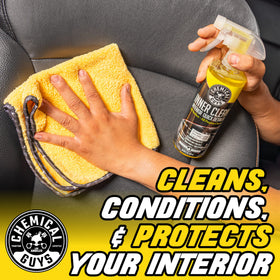 Chemical Guys InnerClean spray nozzle delivering fine mist for efficient coverage