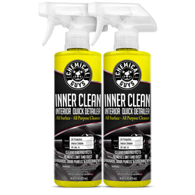 Chemical Guys InnerClean two 16 oz bottles front view showing packaging and tropical scent benefit