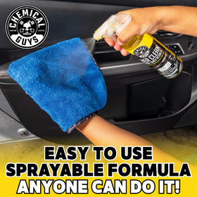Chemical Guys InnerClean used on steering wheel removing oils for improved grip benefit