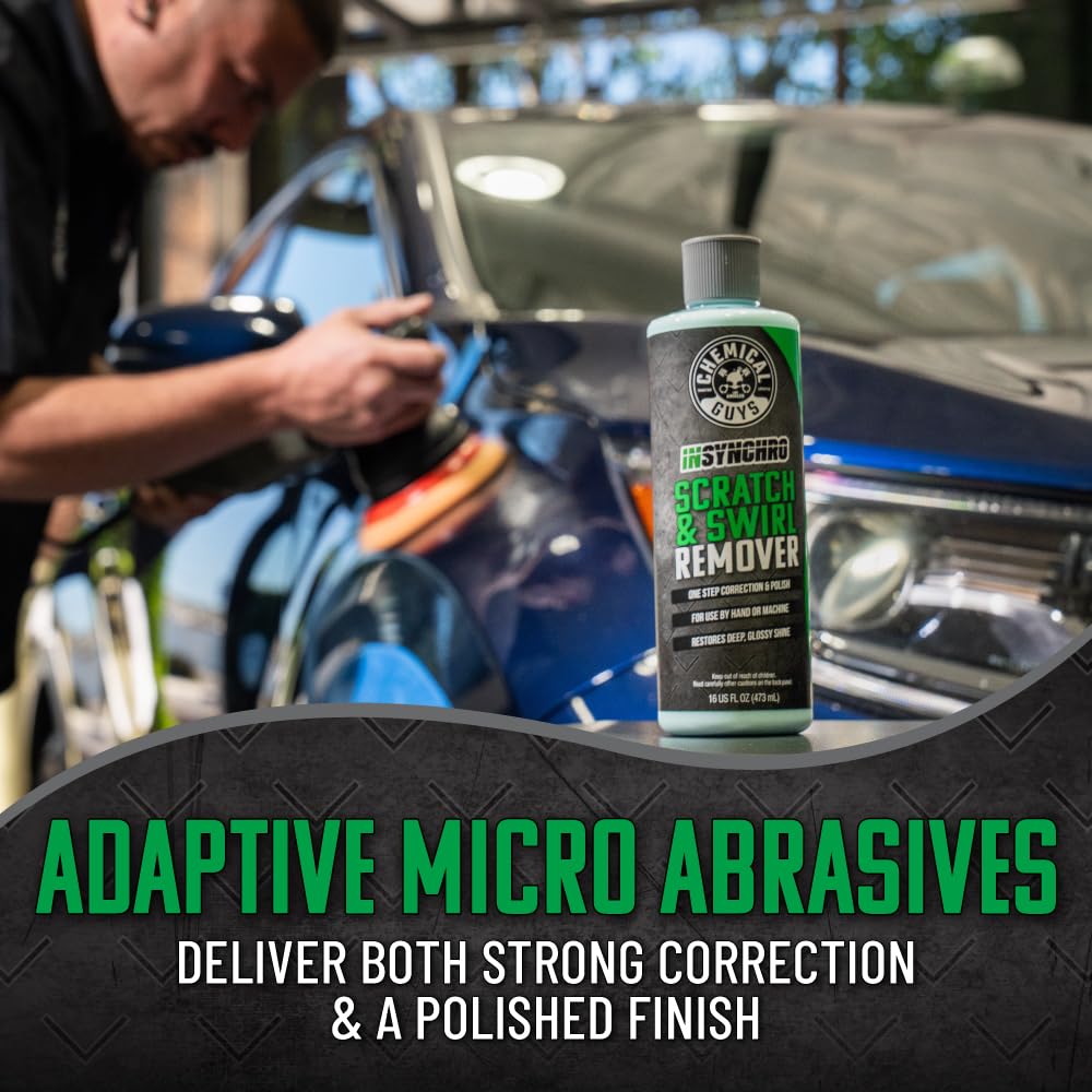 Chemical Guys cream texture close-up revealing micro-abrasive consistency for reliable cut