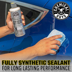 Chemical Guys JetSeal applied with applicator pad demonstrating simple use