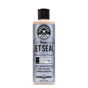 Chemical Guys JetSeal front bottle showing clear branding and product benefit