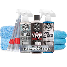 Chemical Guys kit front packaging showing full interior set and convenience benefit
