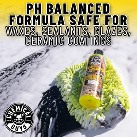 Chemical Guys lemon scent imagery showing fresh fragrance enhances wash experience