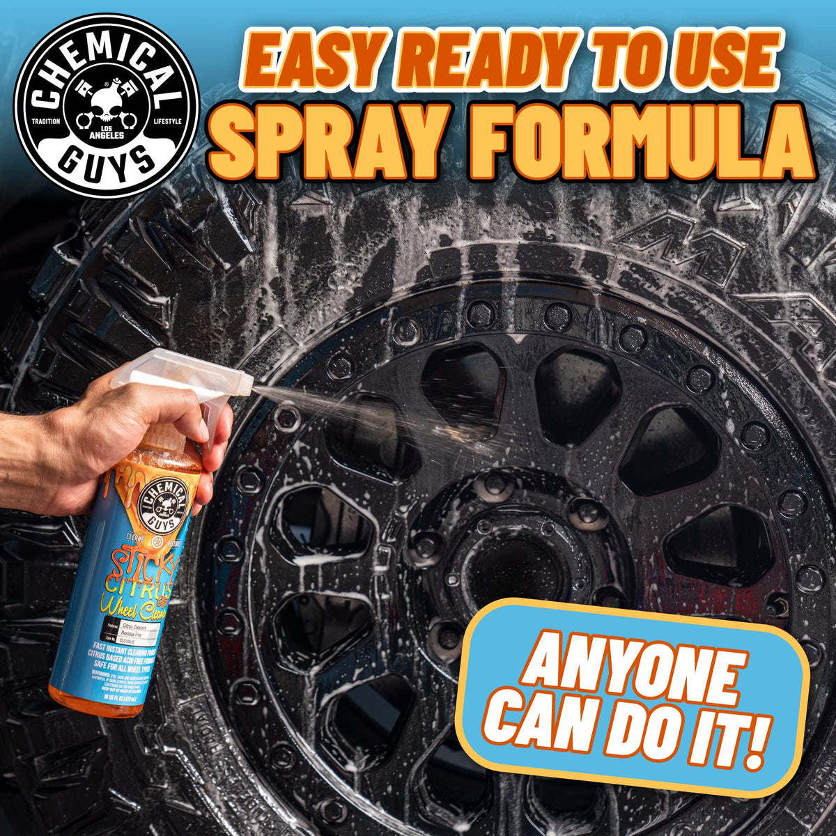 Detailing bay with Chemical Guys products showing professional workflow and efficiency
