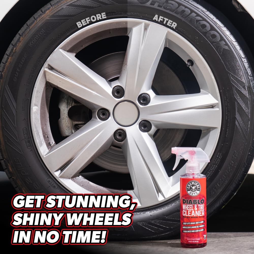 Chemical Guys detailing kit staged in driveway showing complete home detailing convenience