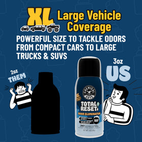 Chemical Guys treated car interior with fresh scent conveying a clean comfortable cabin