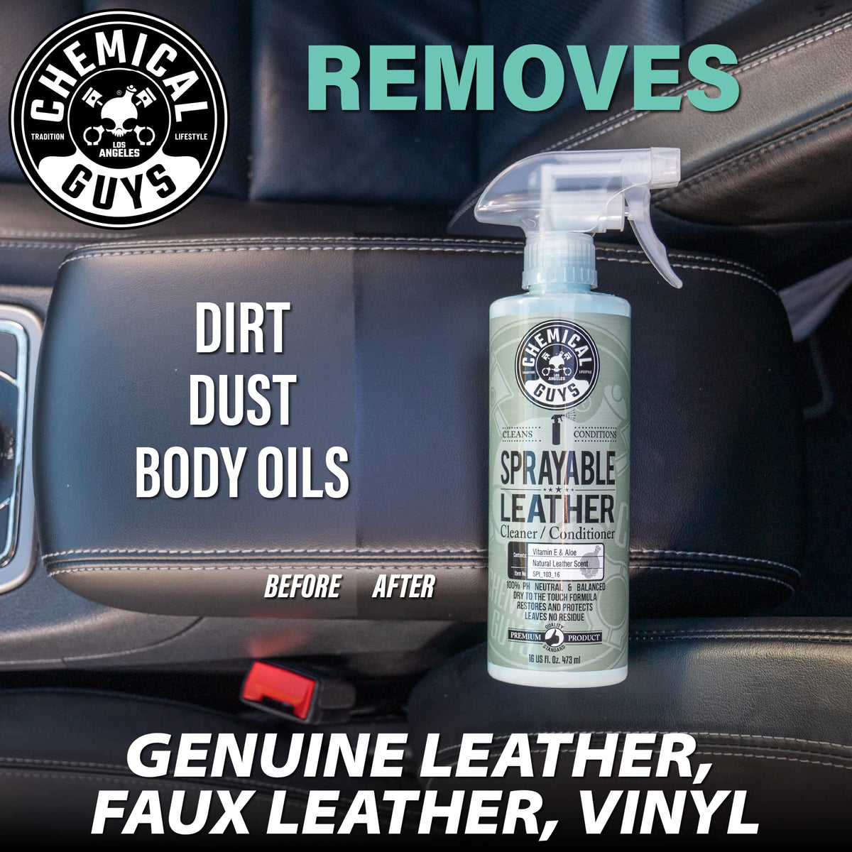 Chemical Guys used on jacket and shoes preserving leather appearance