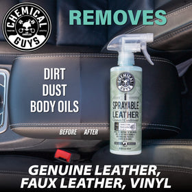 Chemical Guys used on jacket and shoes preserving leather appearance