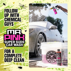 Chemical Guys in roadside use after a drive making cleanup quicker