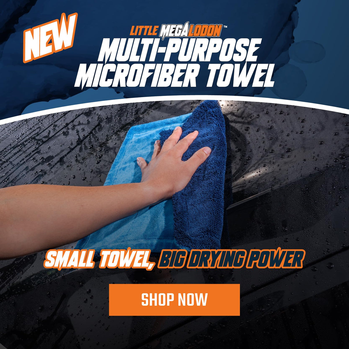 Chemical Guys Little Megalodon cleaning a dashboard providing lint-free, gentle interior care