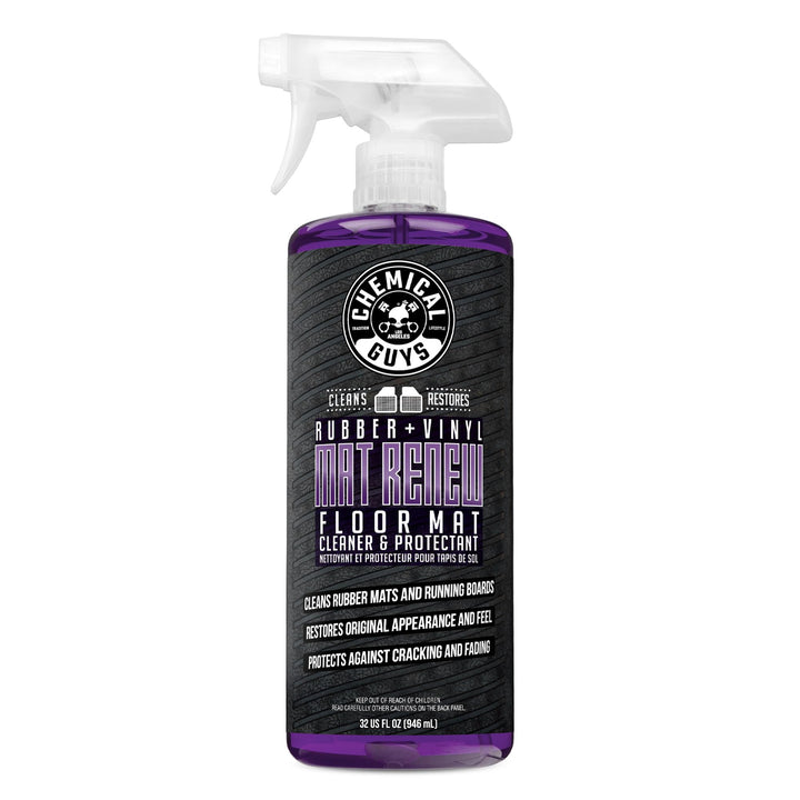 Chemical Guys Mat Renew front label showing product and benefits