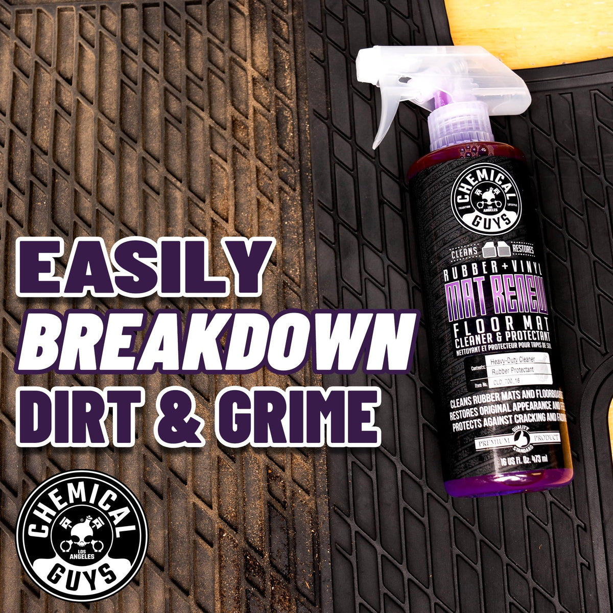 Chemical Guys Mat Renew cleaning truck bed liner for renewed finish