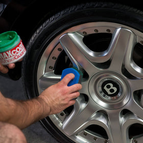 Chemical Guys applicator pad spreading sealant for easy, even protection