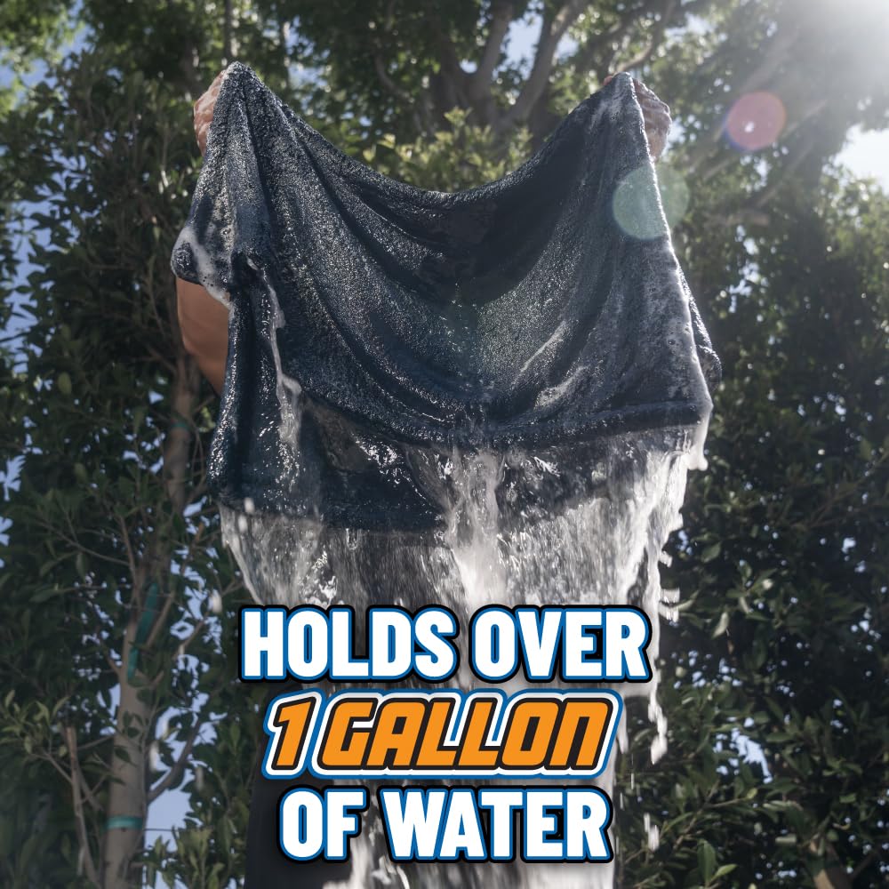 Chemical Guys folded Megalodon towel demonstrating large 24x36 inch coverage for efficiency