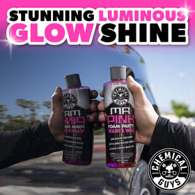 Chemical Guys Mr. Pink used in a foam cannon producing dense suds that lift grime for safer washing