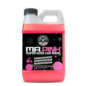 Chemical Guys Mr. Pink front bottle showing size and clear label benefit