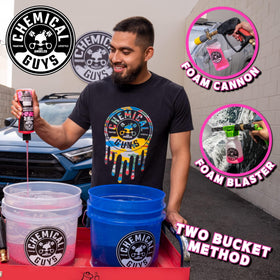 Chemical Guys Mr. Pink pouring into measuring cup showing concentrated value