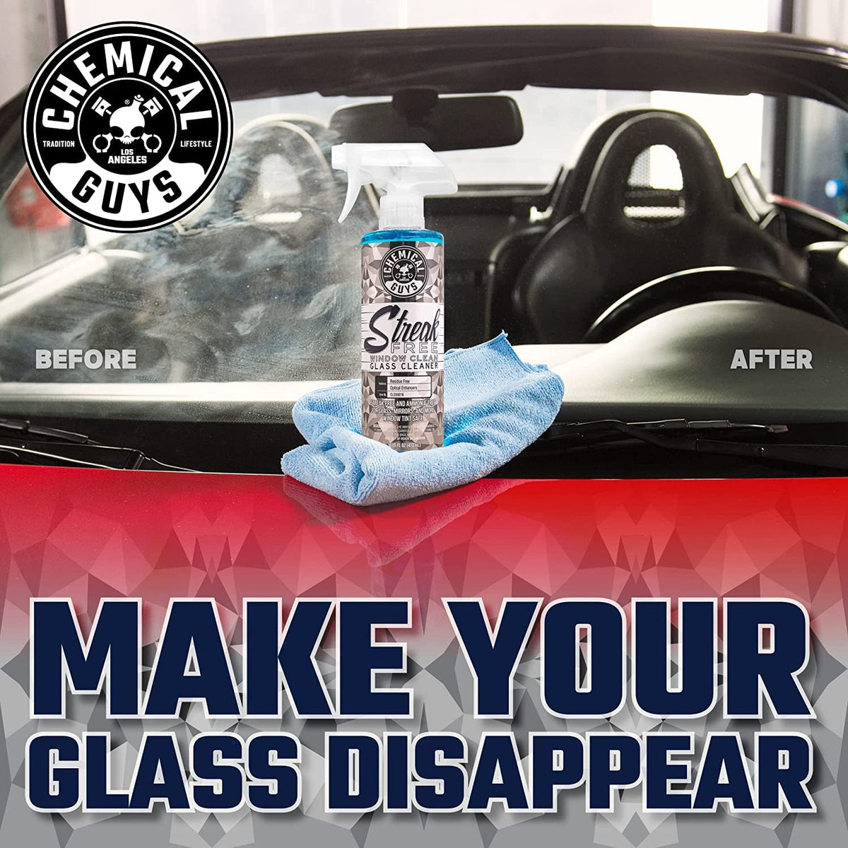 Chemical Guys Nonsense cleaner applied to vinyl dashboard restoring clean appearance