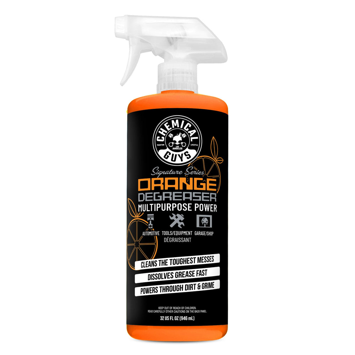 Chemical Guys front label showing product identity and concentrated benefit