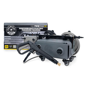 Chemical Guys PM2000 PRO front view showing controls and benefits of compact portability