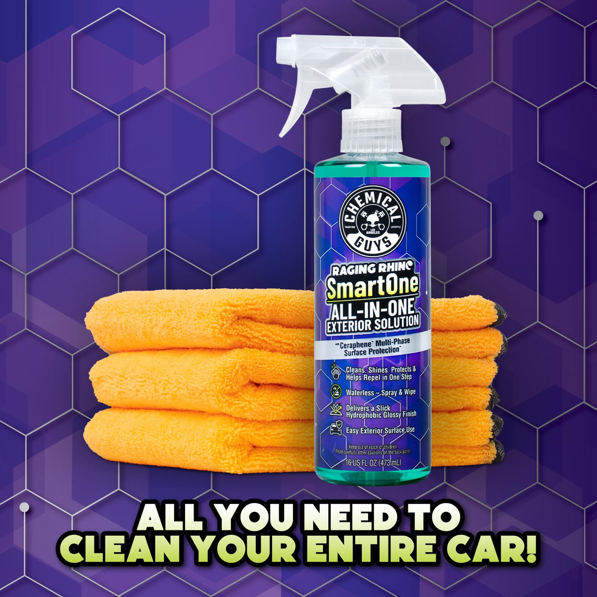 Detailer using Chemical Guys outdoors for fast on-the-go exterior maintenance
