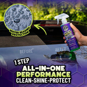 Chemical Guys Raging Rhino being sprayed onto vehicle panel for fast detail