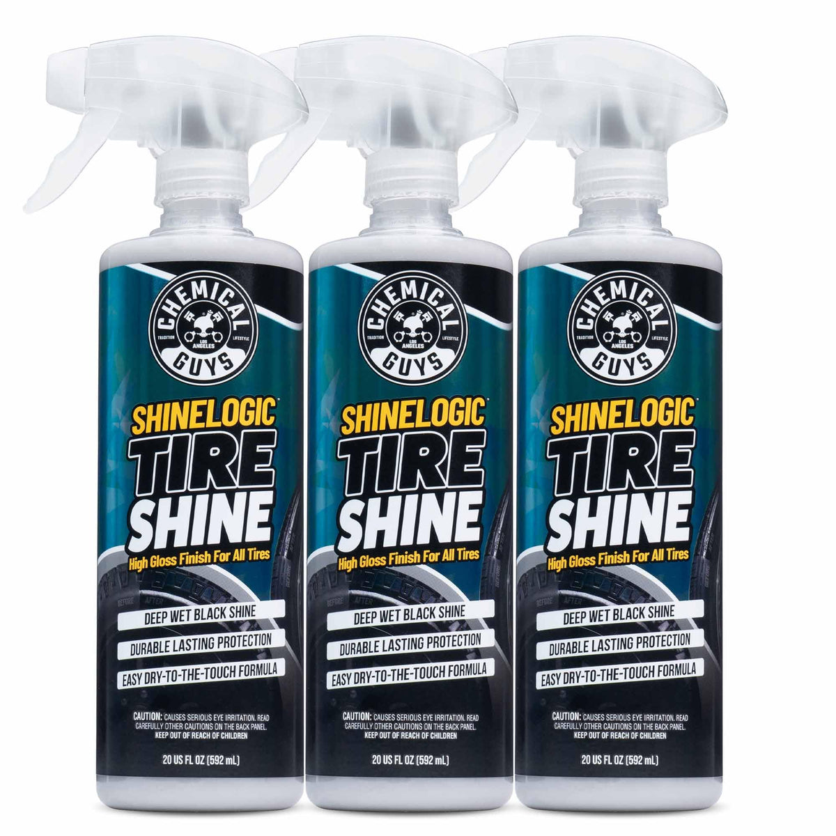 Chemical Guys bottle front view showing label and 20 oz size, highlights brand trust
