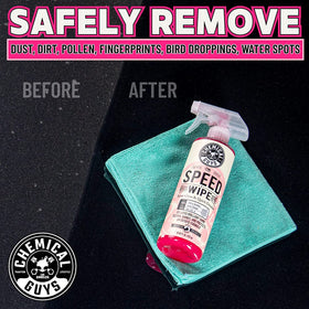 Chemical Guys bottle in garage lifestyle setting showing ready-to-use convenience