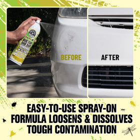 Chemical Guys sprayed on bumper loosening bugs for easier rinsing