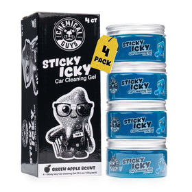 Chemical Guys front packaging showing four green apple gel jars and value