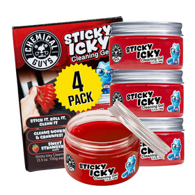 Chemical Guys jar front view showing label and compact size benefit