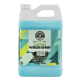 Chemical Guys gallon bottle front label showing product and brand benefits