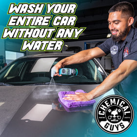 Chemical Guys Swift Wipe misting from spray nozzle for even coverage