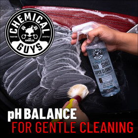 Chemical Guys clear solution close-up highlighting colorless, residue-free texture