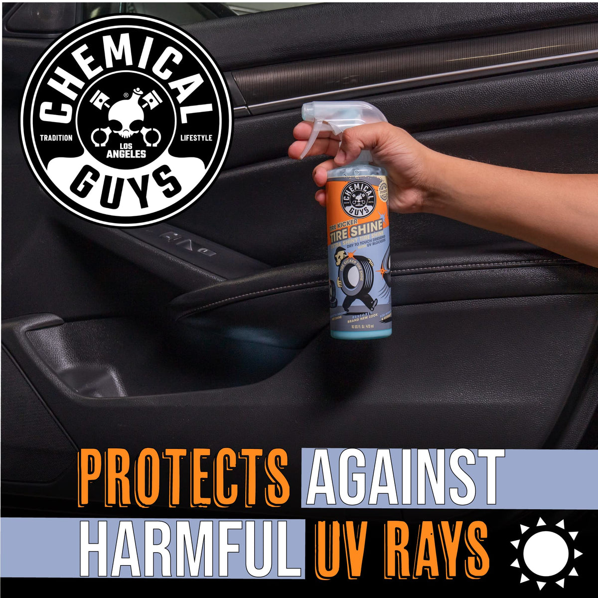 Chemical Guys 16 oz bottle next to ruler showing true size and portability benefit