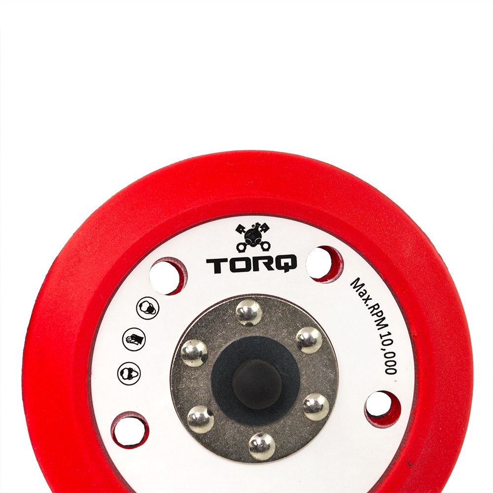 Chemical Guys TORQ R5 hub detail with inner steel struts for improved stability during polishing
