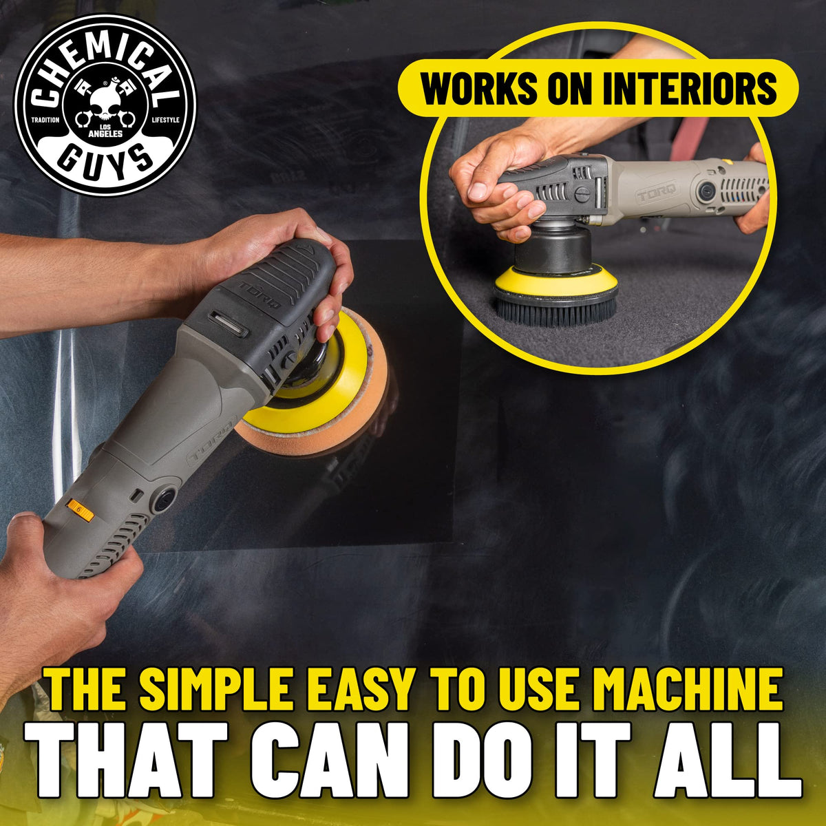 Chemical Guys TORQX microfiber towels and pad cleaner, promotes safe wipe-off and pad care