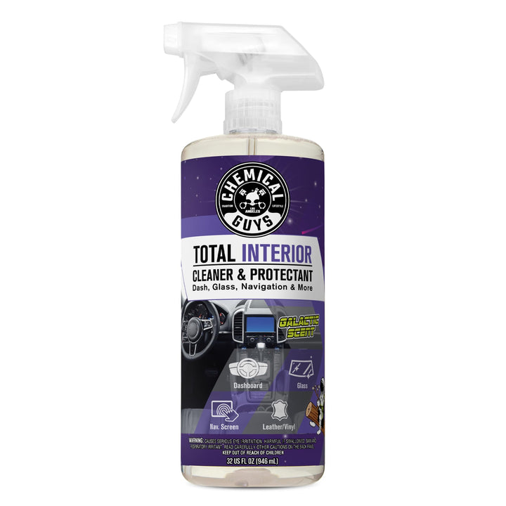 Chemical Guys bottle front label showing product and Galactic Scent benefit