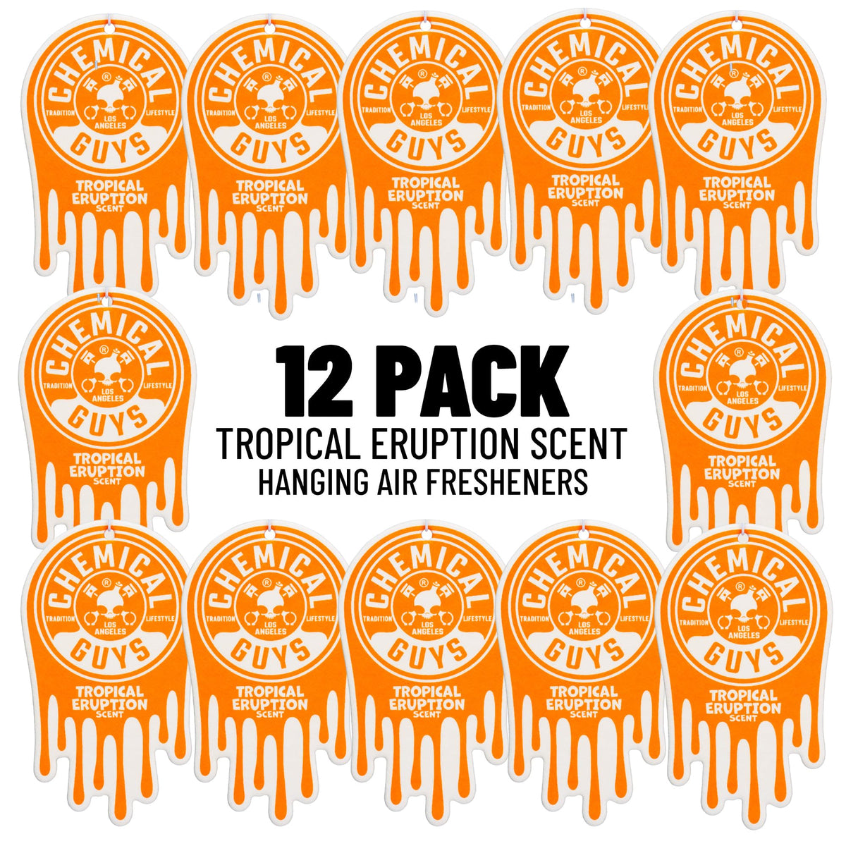 Chemical Guys front packaging showing tropical scent and fresh cabin benefit