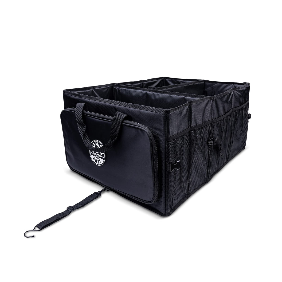 Chemical Guys trunk organizer front view showing roomy capacity and sturdy build