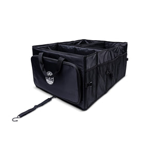 Chemical Guys trunk organizer front view showing roomy capacity and sturdy build