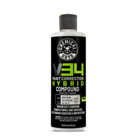 Chemical Guys V34 front label showing product name and 16 oz size for clear identification and confidence